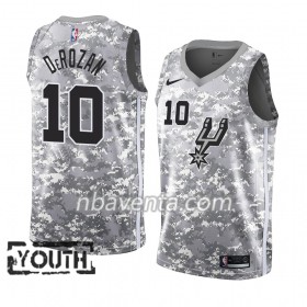 Camiseta Niños San Antonio Spurs DeMar DeRozan 10 2018-19 Nike Gris Swingman